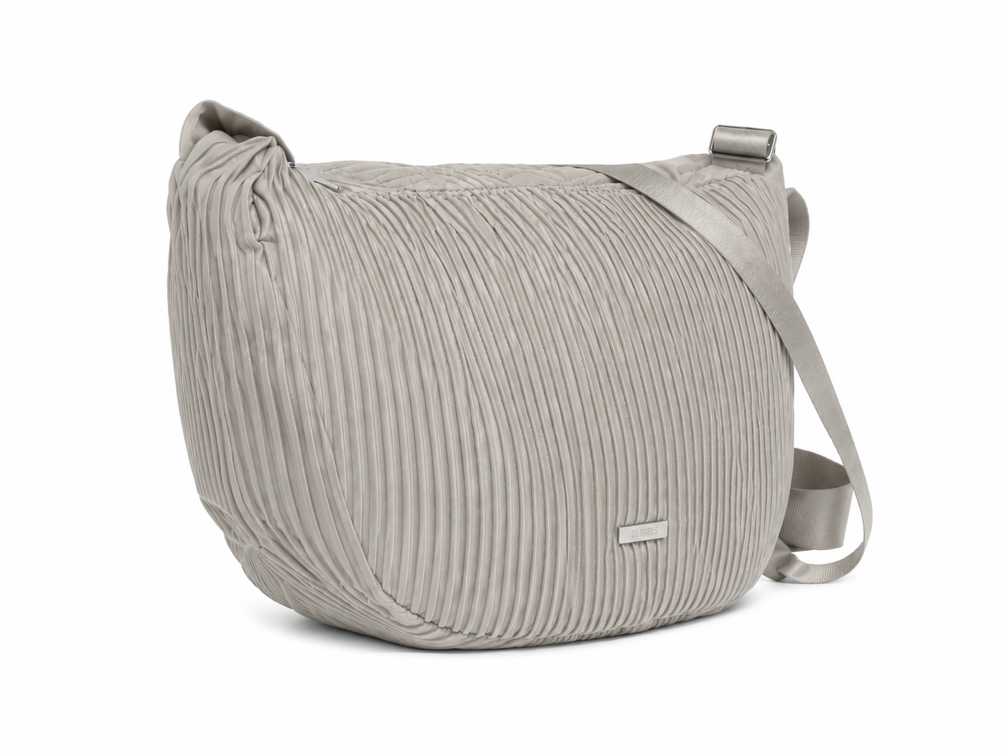 (image for) 5846 Stone Pleated Sling Shoulder Bag